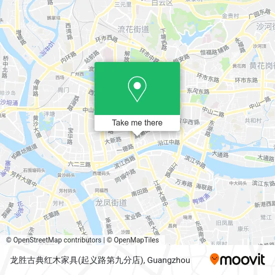 龙胜古典红木家具(起义路第九分店) map