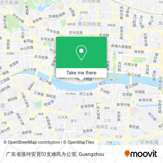 广东省接待安置印支难民办公室 map