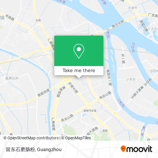 留东石磨肠粉 map