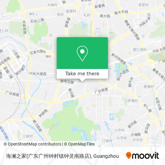 海澜之家(广东广州钟村镇钟灵南路店) map