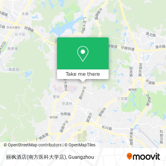 丽枫酒店(南方医科大学店) map