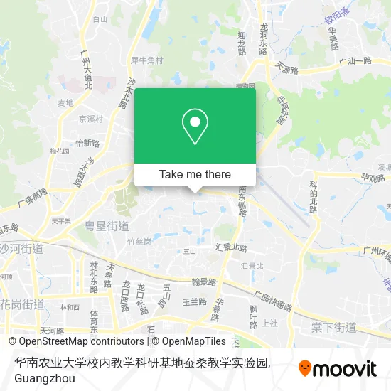 华南农业大学校内教学科研基地蚕桑教学实验园 map
