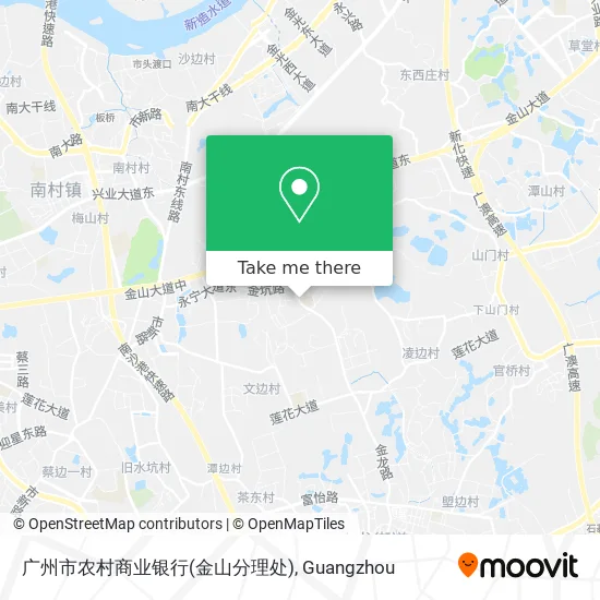 广州市农村商业银行(金山分理处) map