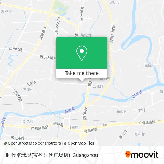 时代桌球城(宝盈时代广场店) map