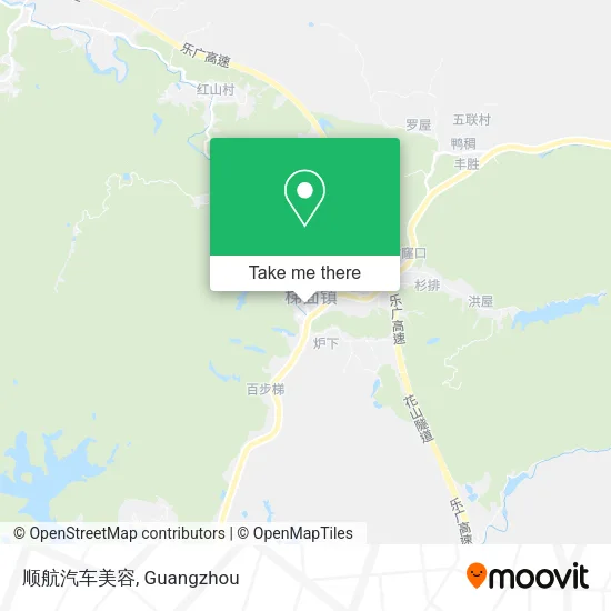 顺航汽车美容 map