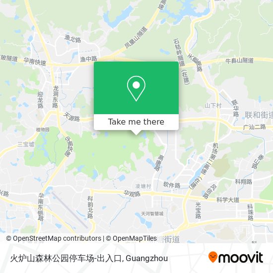 火炉山森林公园停车场-出入口 map