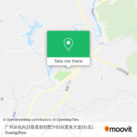 广州从化向日葵度假别墅(Y526(景泉大道)分店) map