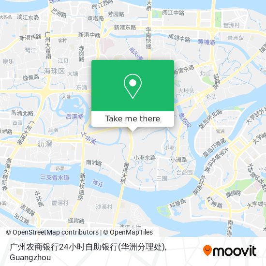广州农商银行24小时自助银行(华洲分理处) map