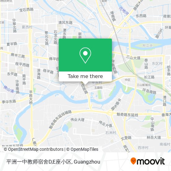 平洲一中教师宿舍D,E座小区 map