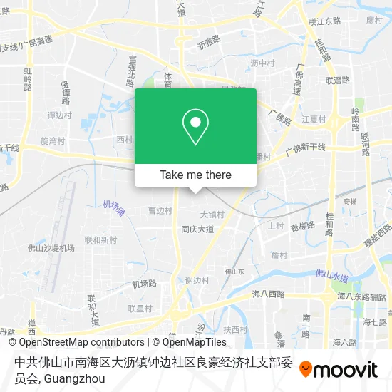 中共佛山市南海区大沥镇钟边社区良豪经济社支部委员会 map