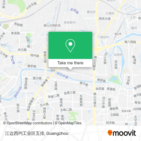 江边西约工业区五排 map