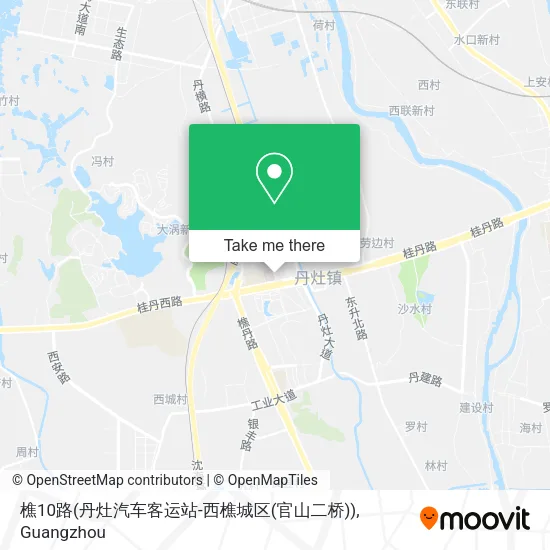 樵10路(丹灶汽车客运站-西樵城区(官山二桥)) map
