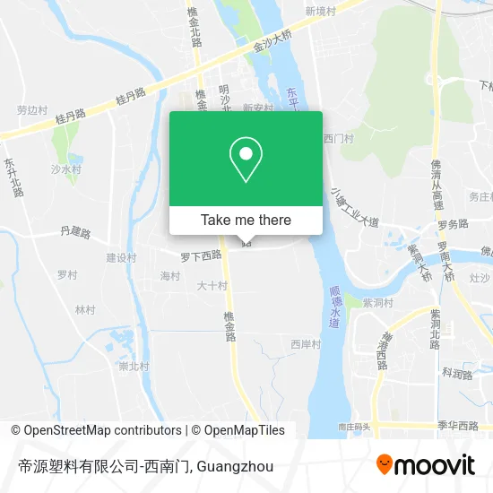 帝源塑料有限公司-西南门 map