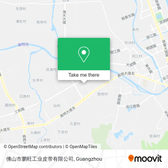 佛山市鹏旺工业皮带有限公司 map