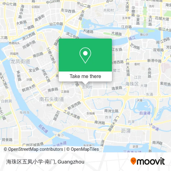 海珠区五凤小学-南门 map
