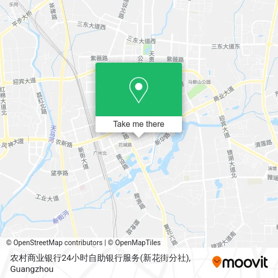 农村商业银行24小时自助银行服务(新花街分社) map