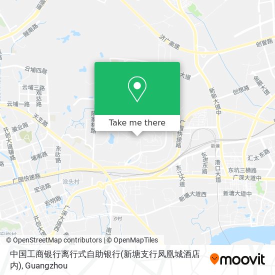 中国工商银行离行式自助银行(新塘支行凤凰城酒店内) map