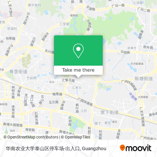 华南农业大学泰山区停车场-出入口 map
