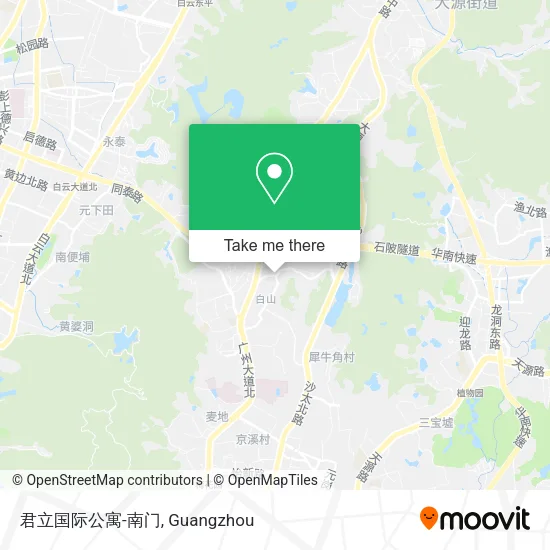 君立国际公寓-南门 map
