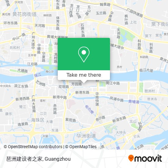 琶洲建设者之家 map