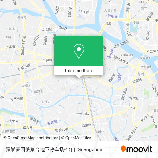 雍景豪园荟景台地下停车场-出口 map