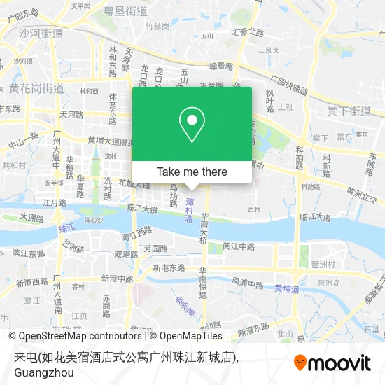 来电(如花美宿酒店式公寓广州珠江新城店) map