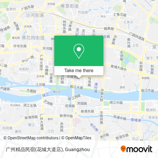 广州精品民宿(花城大道店) map