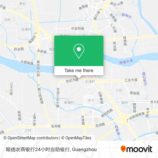 顺德农商银行24小时自助银行 map