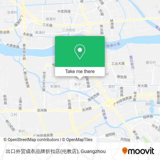 出口外贸成衣品牌折扣店(伦教店) map