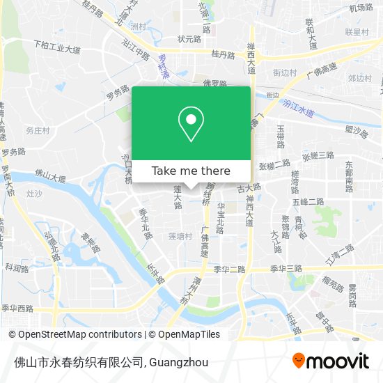 佛山市永春纺织有限公司 map