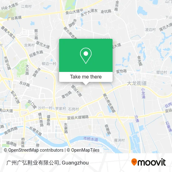 广州广弘鞋业有限公司 map