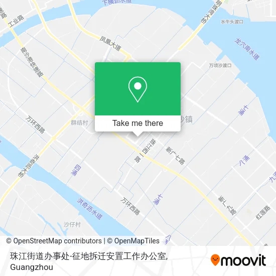 珠江街道办事处-征地拆迁安置工作办公室 map