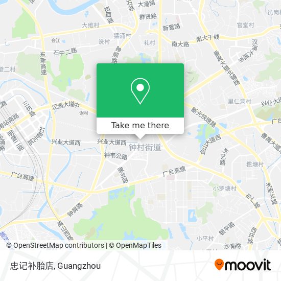 忠记补胎店 map