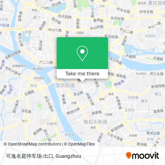 可逸名庭停车场-出口 map