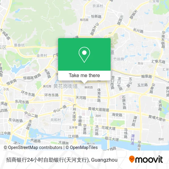 招商银行24小时自助银行(天河支行) map