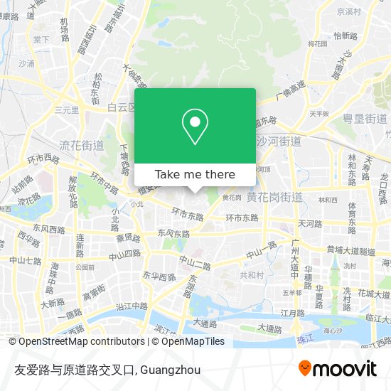 友爱路与原道路交叉口 map