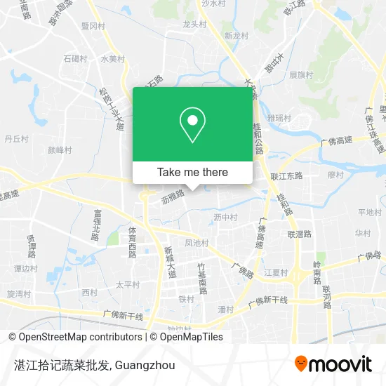 湛江拾记蔬菜批发 map