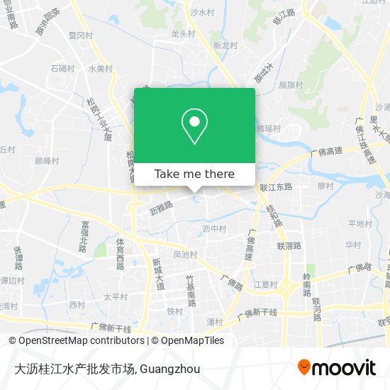 大沥桂江水产批发市场 map
