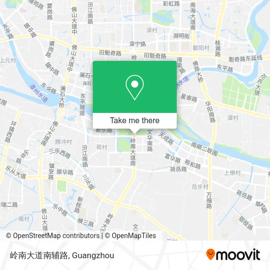 岭南大道南辅路 map