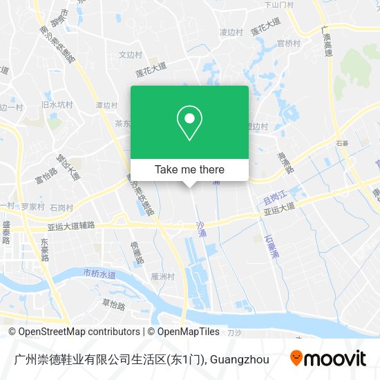 广州崇德鞋业有限公司生活区(东1门) map
