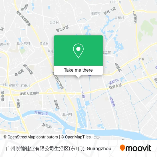 广州崇德鞋业有限公司生活区(东1门) map