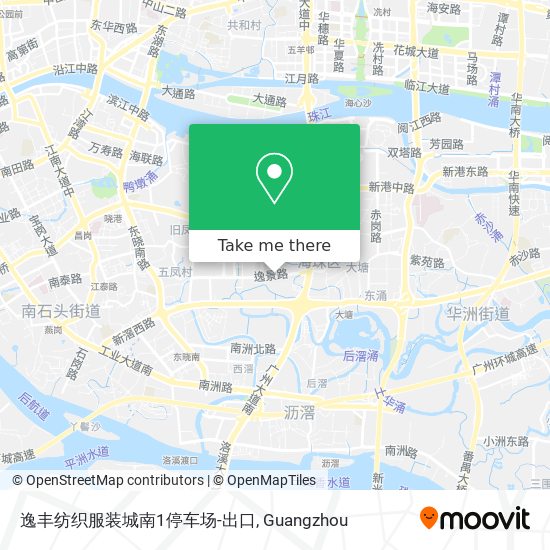 逸丰纺织服装城南1停车场-出口 map