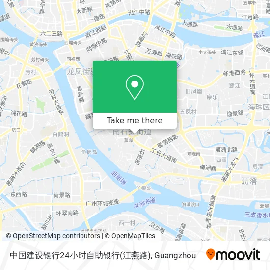 中国建设银行24小时自助银行(江燕路) map