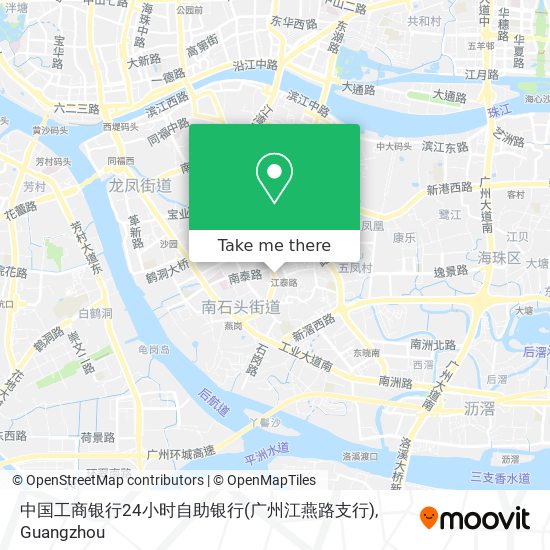 中国工商银行24小时自助银行(广州江燕路支行) map