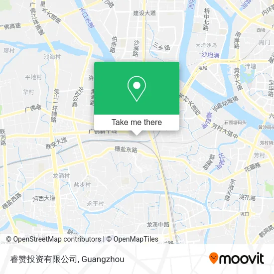 睿赞投资有限公司 map