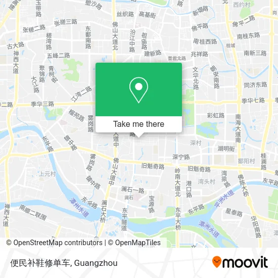 便民补鞋修单车 map