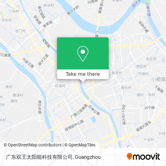 广东双王太阳能科技有限公司 map