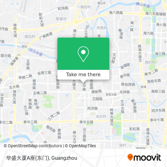 华盛大厦A座(东门) map