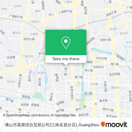 佛山市蔬菜综合贸易公司(江南名居分店) map