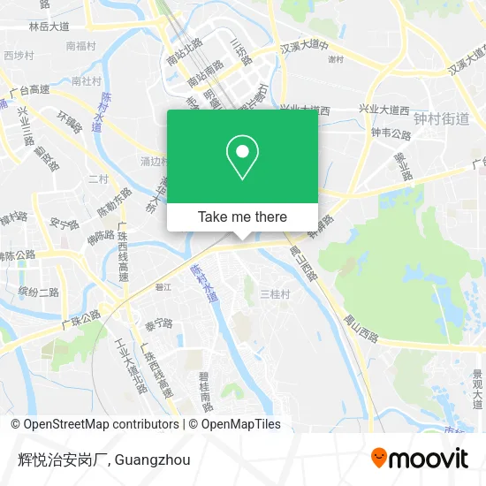 辉悦治安岗厂 map